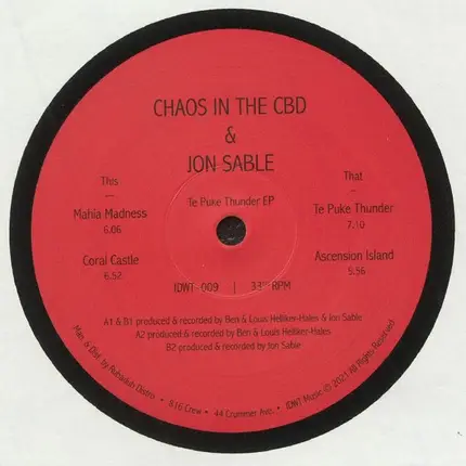 Chaos In The CBD & Jon Sable - Te Puke Thunder EP