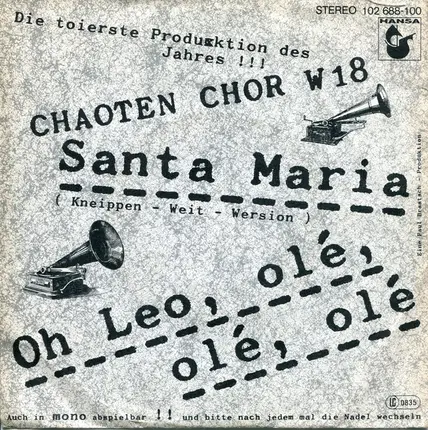 Chaoten Chor W 18 - Santa Maria