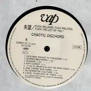 LP - Chaotic Dischord - Fuck Religion, Fuck Politics, Fuck The Lot Of You! - PROMO / OBI + Insert
