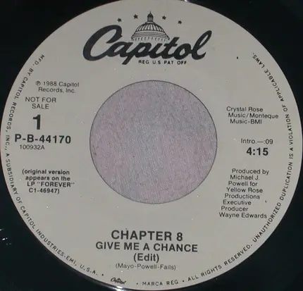 Chapter 8 - Give Me A Chance
