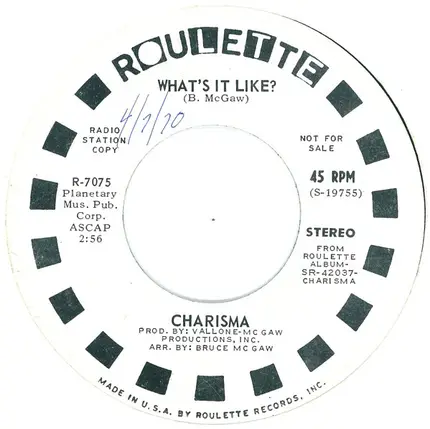 Charisma - What's It Like?