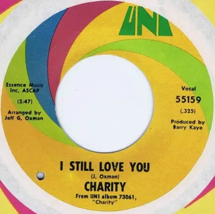 Charity - Never Change Your Mind / I Still Love You