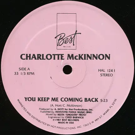 Charlotte McKinnon - You Keep Me Coming Back