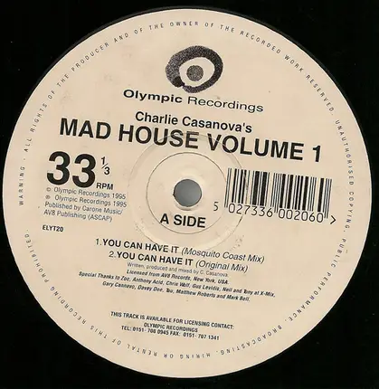Charley Casanova - Mad House (Volume 1)