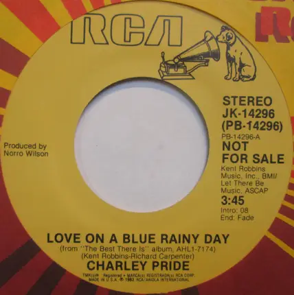 Charley Pride - love on a blue rainy day
