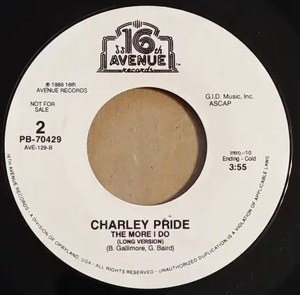 Charley Pride - The More I Do