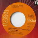 7inch Vinyl Single - Charley Pride - Mississippi Cotton Picking Delta Town