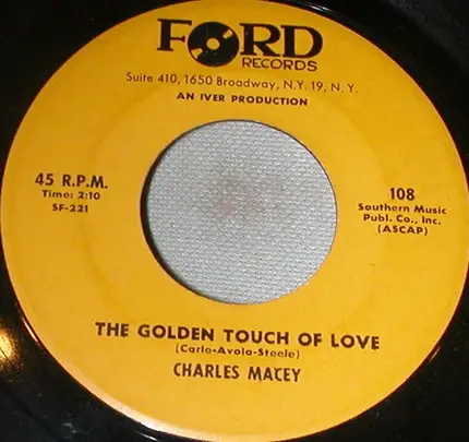 Charles Macey - The Golden Touch Of Love / Wherever I Wander