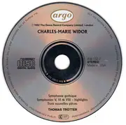 CD - Charles-Marie Widor - Symphonie Gothique - Toccata From Symphony 5 - Trois Nouvelles Pieces