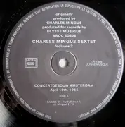 LP - Charles Mingus Sextet - Concertgebouw Amsterdam Volume 2