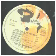 LP - Charles Aznavour - Voilà Que Tu Reviens - Gatefold