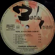 LP - Charles Aznavour - Non, Je N'ai Rien Oublié
