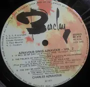LP - Charles Aznavour - Aznavour Sings Aznavour Vol. 2