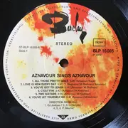LP - Charles Aznavour - Aznavour Sings Aznavour