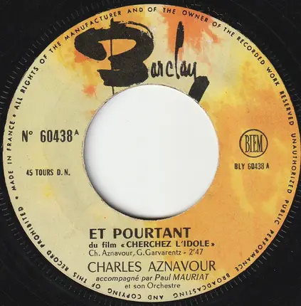 Charles Aznavour - Et Pourtant