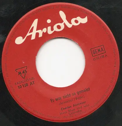 Charles Aznavour - Es War Nicht So Gemeint