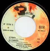 7inch Vinyl Single - Charles Aznavour - Le Temps