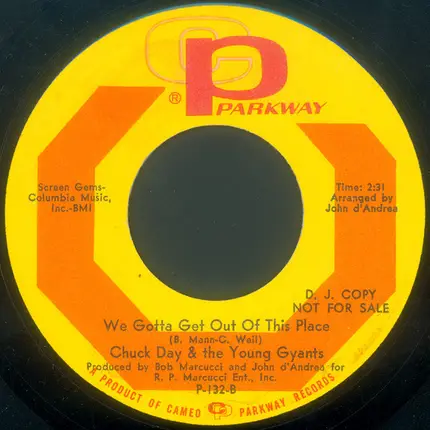 Charles Day & The Young Gyants - Tom Dooley / We Gotta Get Out Of This Place