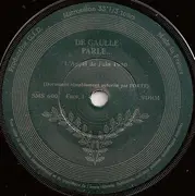 7inch Vinyl Single - Charles De Gaulle - De Gaulle Parle...