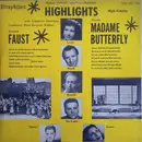 LP - Gounod / Puccini ~ H.J. Walther - Faust / Madame Butterfly (Highlights) - Mono / Flipback