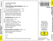 CD - Ives - Symphony No. 4 / Three Places In New England / Central Park In The Dark
