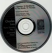 CD - Ives / Herbert Henck - Piano Sonata No. 2 'Concord, Mass., 1840-1860'
