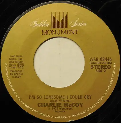 Charlie McCoy - Today I Started Loving You Again