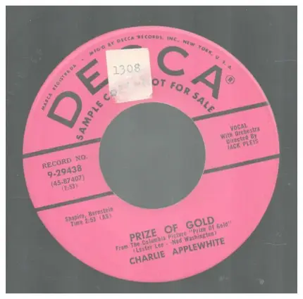Charlie Applewhite - Prize Of Gold
