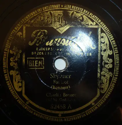 Charlie Barnet And His Orchestra - Skyliner / West End Blues