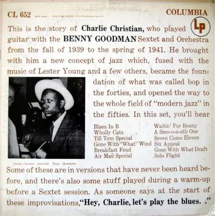 Charlie Christian With Benny Goodman Sextet And Benny Goodman And His Orchestra - With The Benny Goodman Sextet And Orchestra