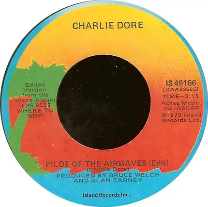 Charlie Dore - Pilot Of The Airwaves / Sleepless