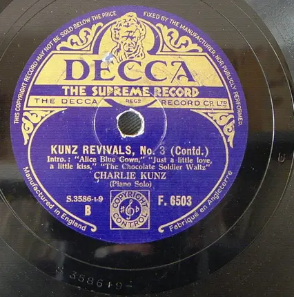 Charlie Kunz - Kunz Revivals, No. 3