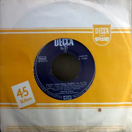 Charlie Kunz - Piano Medley, No. D. 112