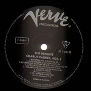 LP - Charlie Parker - The Definite Volume 1