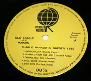 LP - Charlie Parker - In Sweden 1950