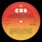 LP - Charlie Parker - Summit Meeting At Birdland - Stereo, Sunburst Labels