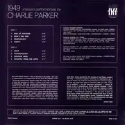 LP - Charlie Parker - 1949 Unissued Performances