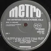 LP - Charlie Parker - The Definitive Charlie Parker Vol. 4