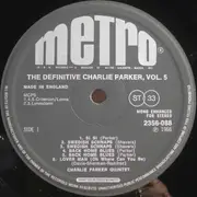 LP - Charlie Parker - The Definitive Charlie Parker Vol. 5