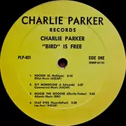 LP - Charlie Parker - 'Bird' Is Free