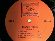 LP - Charlie Parker - Charlie Parker Volume II