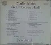 CD - Charlie Parker - Live At Carnegie Hall