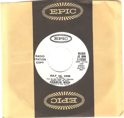 Charlie Rich - July 12, 1939