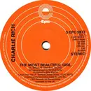 7inch Vinyl Single - Charlie Rich - The Most Beautiful Girl / Behind Closed Doors - Solid Centre