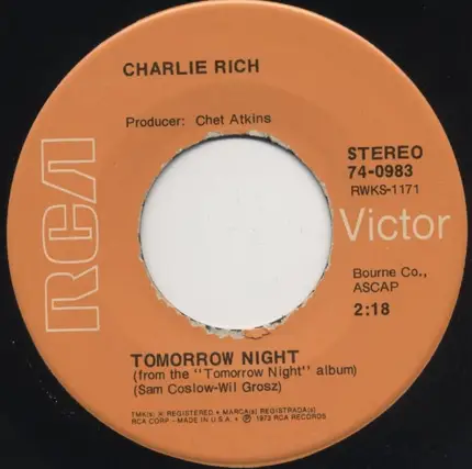 Charlie Rich - The Ways Of A Woman In Love / Tomorrow Night