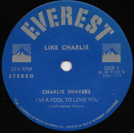 Charlie Shavers And His Orchestra - Like Charlie