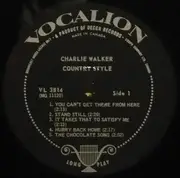 LP - Charlie Walker - Country Style - Mono