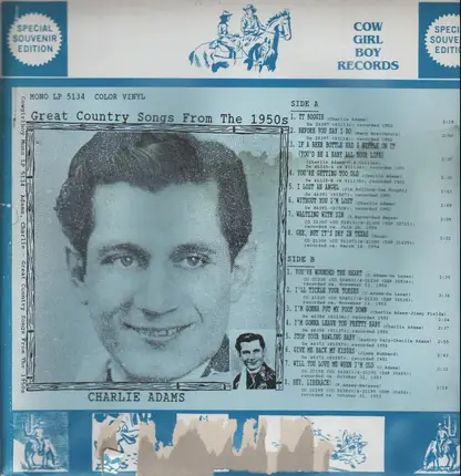 Charlie Adams - Great Country Songs From the 1950s
