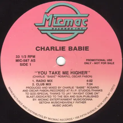 Charlie Babie - You Take Me Higher