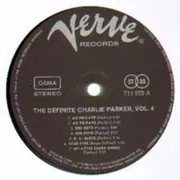 LP - Charlie Parker - The Definite, Vol. 4